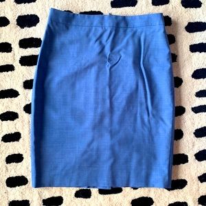Light blue pencil skirt